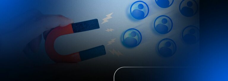 Imagem de um ímã atraindo ícones de pessoas