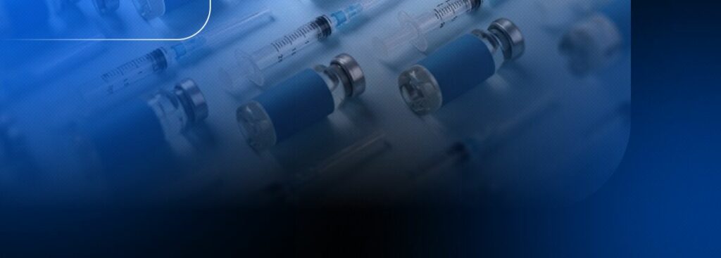 Frascos e seringas para vacinação